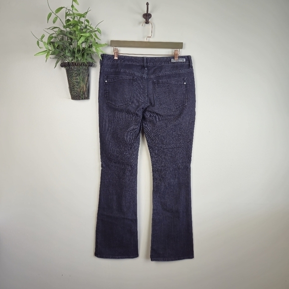 Express 10 Stella Boot Regular Fit Low Rise Bootcut Black Stretch Jeans Vintage - Picture 10 of 12